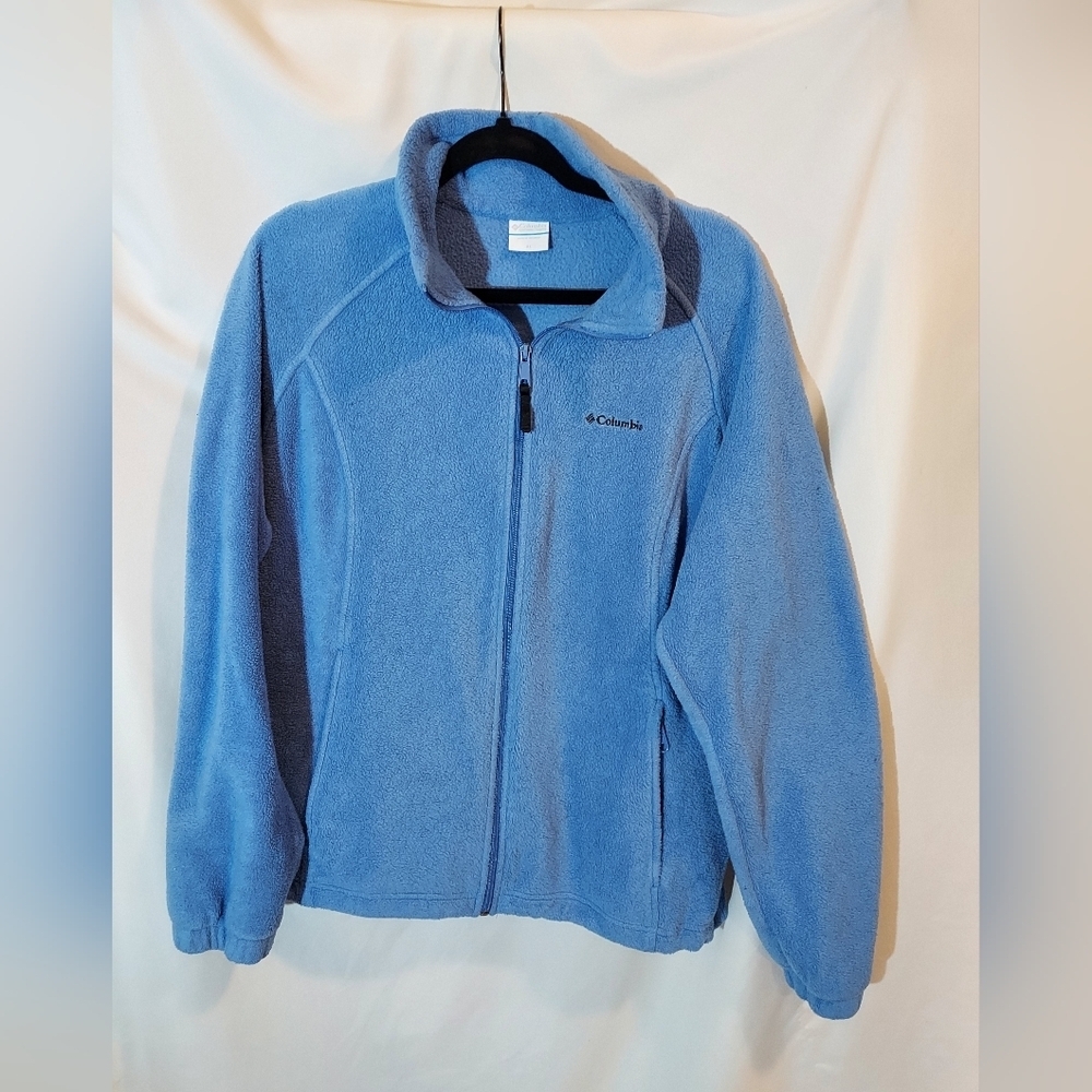 Columbia Cozy Light Blue Fleece Jacket